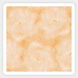 Yellow and White Magnolias Sticker